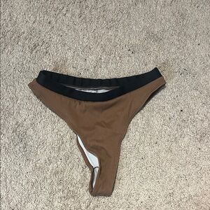 NWOT  Brown and Black Women's Swim Bottom